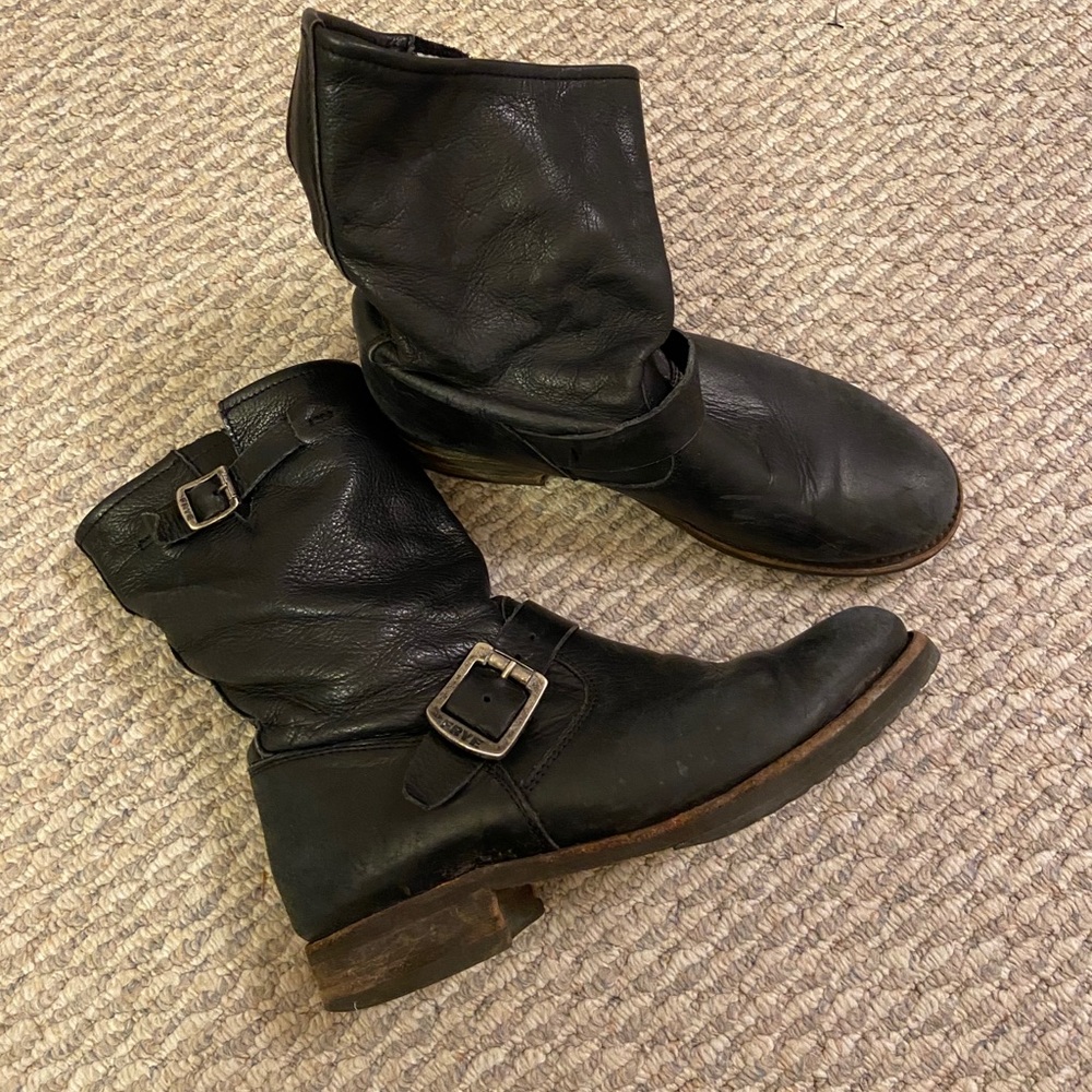 Frye Veronica Classic Short Boots, show sign of wear but still in fair condition
